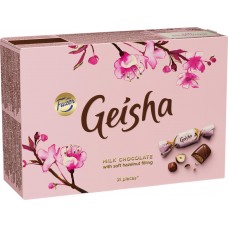 Купить Конфеты FAZER Geisha из молочного шоколада с начинкой из тертого ореха, 150 г, Финляндия, 150 г в Ленте