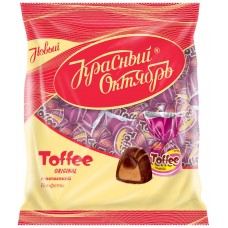 Конфеты КРАСНЫЙ ОКТЯБРЬ Toffee Original с начинкой, 250г, Россия, 250 г