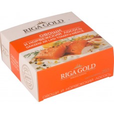 Консервы овощные RIGA GOLD Овощи и норвежский лосось, Латвия, 250 г