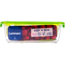 Контейнер для продуктов LUMINARC Keepnbox 820мл  прямоугольный, стекло И6110/P4521/P5518, ОАЭ
