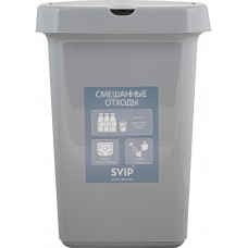 Купить Контейнер д/раздельного сбора мусора SVIP смешанные отходы SV4544, Россия, 25 л в Ленте