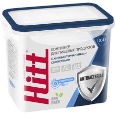 Контейнер HITT герметичный c антибак.добавкой, пластик AB-H099, Россия, 0,47 л