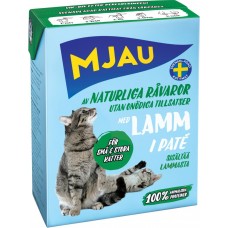 Корм консервированный для кошек MJAU мясной паштет с ягненком, 380г, Швеция, 380 г