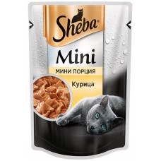 Корм консервированный для кошек SHEBA Mini порция с курицей, 50г, Россия, 50 г