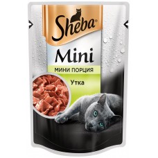 Купить Корм консервированный для кошек SHEBA Mini порция с уткой, 50г, Россия, 50 г в Ленте
