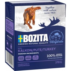 Купить Корм консервированный для собак БОЗИТА Индейка, кусочки в желе, 370г, Швеция, 370 г в Ленте