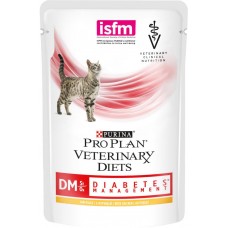 Корм консервированный для взрослых кошек PURINA PRO PLAN Veterinary Diets DM St/Ox Курица, при диабете, 85г, Россия, 85 г
