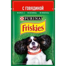 Корм консервированный для взрослых собак FRISKIES с говядиной, 85г, Россия, 85 г