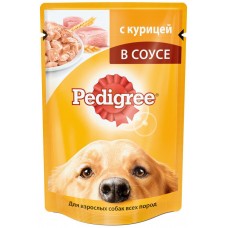 Корм консервированный для взрослых собак PEDIGREE с курицей, 100г, Россия, 100 г
