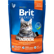 Купить Корм сухой для кошек BRIT Premium Cat Indoor, для живущих дома, 800г, Чехия, 800 г в Ленте