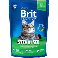 Корм сухой для кошек BRIT Premium Cat Sterilized для кастрированных и стерилизованных, 800г, Чехия, 800 г