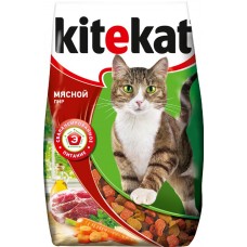 Корм сухой для кошек KITEKAT Мясной пир, 1,9кг, Россия, 1,9 кг