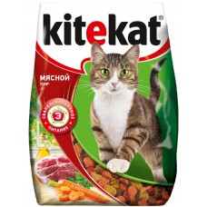 Корм сухой для кошек KITEKAT Мясной пир, 350г, Россия, 350 г