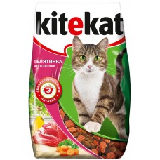 Корм сухой для кошек KITEKAT с аппетитной телятинкой, 1,9кг, Россия, 1,9 кг