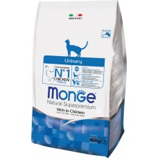 Купить Корм сухой для кошек MONGE Cat Urinary, для профилактики мочекаменной болезни, 400г, Италия, 400 г в Ленте