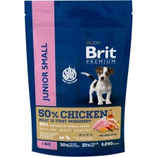Корм сухой для молодых собак BRIT Premium Junior S, для маленьких пород, 1кг, Чехия, 1 кг