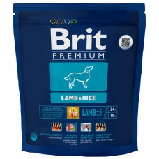 Корм сухой для собак BRIT Premium Lamb & Rice гипоаллергенный, для всех пород, 1кг, Чехия, 1 кг