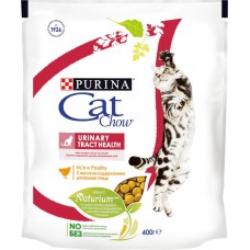 Купить Корм сухой для взрослых кошек PURINA CAT CHOW с домашней птицей, для здоровья мочевыводящих путей, 400г, Россия, 400 г в Ленте