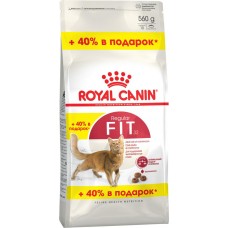 Купить Корм сухой для взрослых кошек ROYAL CANIN Fit 32 для умеренно активных кошек, имеющих доступ на улицу, 560г, Россия, 560 г в Ленте