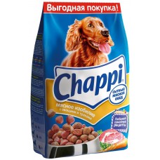 Корм сухой для взрослых собак CHAPPI Сытный мясной обед Мясное изобилие, для всех пород, полнорационный, 2,5кг, Россия, 2,5 кг