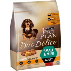 Корм сухой для взрослых собак PURINA PRO PLAN Duo Delice Говядина, для мелких и карликовых пород, 2,5кг, Россия, 2,5 кг