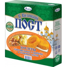 Котлеты ПОСТ картофельные с грибами и жареным луком, Россия, 330 г