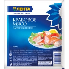 Крабовое мясо ЛЕНТА (имитация), 400г, Россия, 400 г