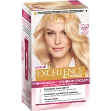 Купить Краска для волос EXCELLENCE 10.21 Светло-русый перламутровый осветляющий, 176мл, Бельгия, 176 мл в Ленте