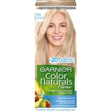 Краска для волос GARNIER Color Naturals 111 Платиновый блонд, с 3 маслами, 110мл, Польша, 110 мл