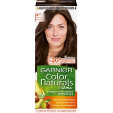 Краска для волос GARNIER Color Naturals 4.1/2 Горький шоколад, с 3 маслами, 110мл, Россия, 110 мл
