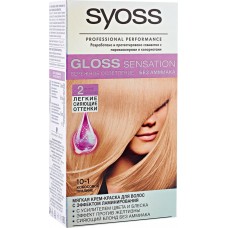 Краска для волос SYOSS Gloss Sensation 10-1 Кокосовое Пралине, Германия, 115 мл
