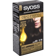 Краска для волос SYOSS Oleo Intense 2–10 Черно-каштановый, 115мл, Германия, 115 мл