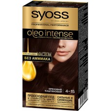 Краска для волос SYOSS Oleo Intense 4.15 Ореховый каштановый, 115мл, Словения, 115 г