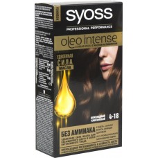 Краска для волос SYOSS Oleo Intense 4–18 Шоколадный каштановый, 115мл, Германия, 115 мл