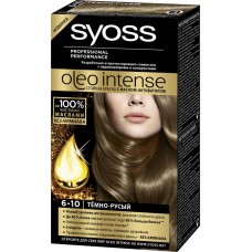 Краска для волос SYOSS Oleo Intense 6–10 Темно–русый, 115мл, Германия, 115 мл