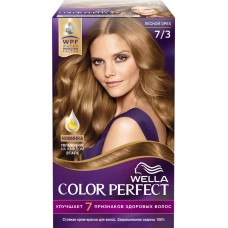 Купить Краска д/волос WELLA Color perfect 7/3 Лесной орех, Россия, 200 мл в Ленте