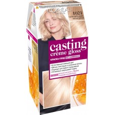 Краска-уход для волос CASTING CREME GLOSS 1021 Светло-светло-русый перламутровый, без аммиака, 180мл, Бельгия, 180 мл