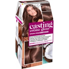 Купить Краска-уход для волос CASTING CREME GLOSS 500 Светлый каштан, без аммиака, 239мл, Бельгия, 239 мл в Ленте