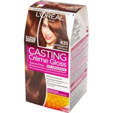 Краска-уход для волос CASTING CREME GLOSS 635 Шоколадное пралине, без аммиака, 180мл, Бельгия, 180 мл