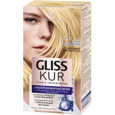 Краска–осветлитель для волос GLISS KUR L7 Холодный ультраблонд, 165мл, Россия, 165 мл