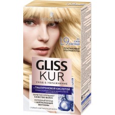 Купить Краска–осветлитель для волос GLISS KUR L9 Платиновый ультраблонд, 165мл, Россия, 165 мл в Ленте
