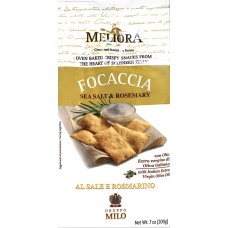 Купить Крекер MELIORA Focaccia c морской солью и розмарином, Италия, 200 г в Ленте