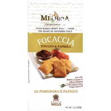 Крекер MELIORA Focaccia c томатом и паприкой, Италия, 200 г
