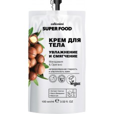 Купить Крем для тела CAFEMIMI Super Food Увлажнение и Смягчение Макадамия & Орегано, 100мл, Россия, 100 мл в Ленте