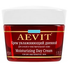 Купить Крем дневной для лица AEVIT BY LIBREDERM увлажняющий, для сухой и чувствительной кожи, 50мл, Россия, 50 мл в Ленте