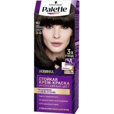 Крем-краска для волос PALETTE ICC N2 (3–0) Темно-каштановый, 110мл, Россия, 110 мл