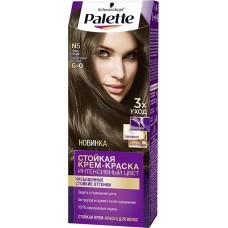 Крем-краска для волос PALETTE ICC N5 (6–0) Темно-русый, 110мл, Россия, 110 мл