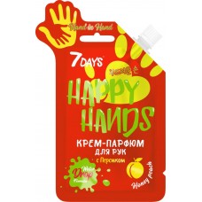 Крем-парфюм для рук 7DAYS Happy Hands с персиком, 25мл, Корея, 25 мл