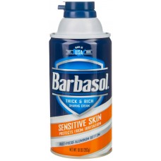 Крем-пена для бритья BARBASOL Sensitive Skin, 283мл, США, 283 мл
