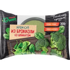 Крем-суп МОРОЗКО GREEN из брокколи со шпинатом, 300г, Россия, 300 г